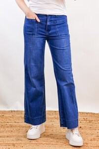 Wakee Wide Leg Pocket Jeans