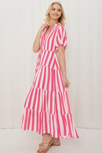 Iris Maxi Lollipop Stripe Maxi Dress