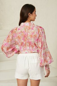 Iris Maxi Genevieve Lace Trim Shirt