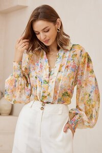 Iris Maxi Ophelia Lace Trim Shirt