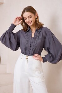 Iris Maxi Lace Trim Shirt