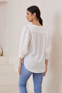 Iris Maxi Puff Sleeve Top