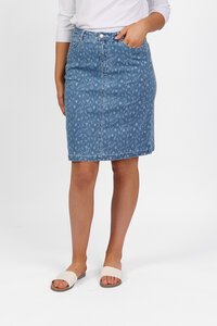 Vassalli Denim Skirt - Ditsy Floral