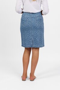 Vassalli Denim Skirt - Ditsy Floral