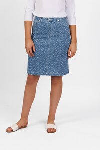 Vassalli Denim Skirt - Ditsy Floral