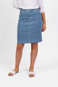 Vassalli Denim Skirt - Ditsy Floral