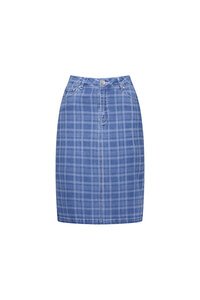 Vassalli Denim Skirt - Check