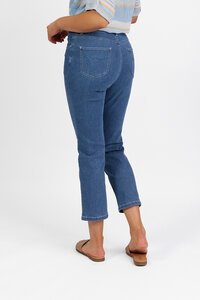 Vassalli Slim Ankle Grazer Jean - Blue Hue