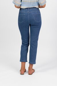 Vassalli Slim Ankle Grazer Jean - Blue Hue