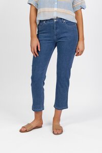 Vassalli Slim Ankle Grazer Jean - Blue Hue