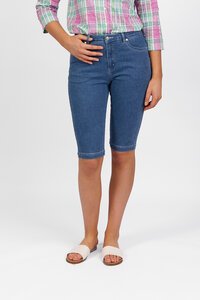 Vassalli Slim Leg Denim Short - Blue Hue