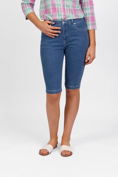 Vassalli Slim Leg Denim Short - Blue Hue-new-Preen