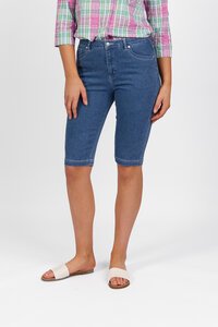 Vassalli Slim Leg Denim Short - Blue Hue