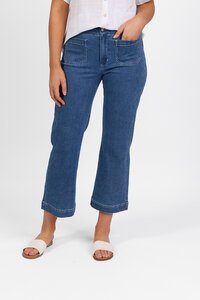 Vassalli Straight Leg Ankle Grazer Jean