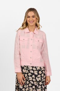 Vassalli Frayed Seams Tencel Linen Jacket