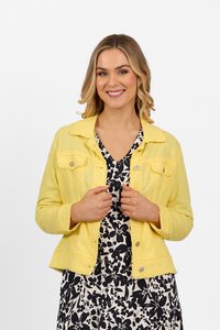 Vassalli Frayed Seams Linen Cotton Jacket