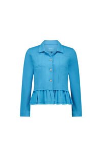 Vassalli Denim Jacket With Cotton Frill