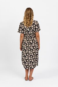 Vassalli V Neck Button Front Dress - Thea