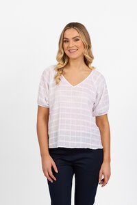 Vassalli V Neck Floaty Sleeve Top