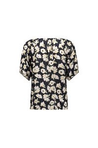 Vassalli V Neck Floaty Sleeve Print Top - Thea