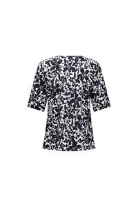 Vassalli V Neck Print Top - Coco