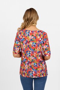 Vassalli V Neck Printed Top - Rio