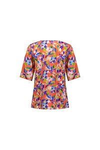 Vassalli V Neck Printed Top - Rio