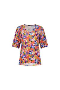 Vassalli V Neck Printed Top - Rio