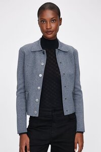 Veronika Maine Collared Press Stud Milano Jacket 