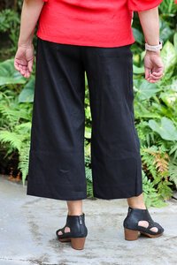 Oh Three Wide Leg Mid Length Pant