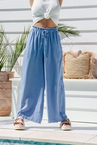 Miracle Wide Leg Linen Drawstring Pants