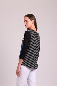 Memo Relaxed Fit Contrast Front Top