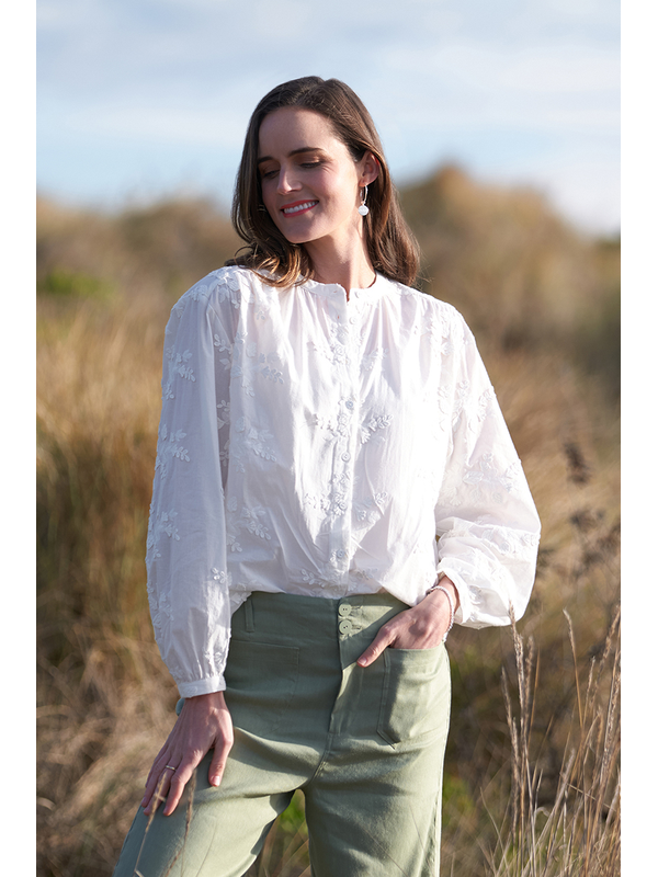 Oh Three Textured Blouse