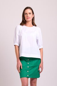 Oh Three Plain Swing Volume Sleeve Top