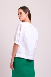 Oh Three Plain Swing Volume Sleeve Top