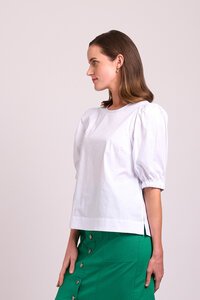 Oh Three Plain Swing Volume Sleeve Top