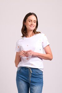 Memo Embroidery Tee