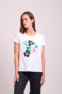 Preen Placement Print Round Neck Tee