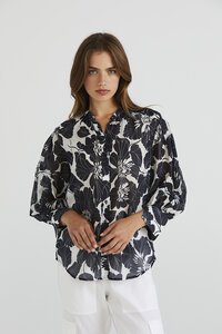 Lania the Label Plaza Print Top