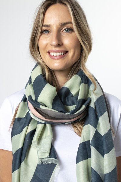 Stella + Gemma Stacked Block Striped Scarf-best-sellers-Preen