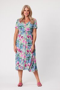 Democracy Tegan Shirred Waist Dress