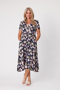 Democracy Tegan Shirred Waist Dress