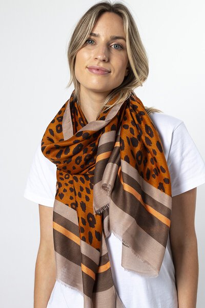 Stella + Gemma Leopard Scarf-best-sellers-Preen