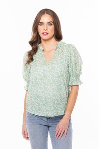 Seeking Lola Textured Butterfly Top