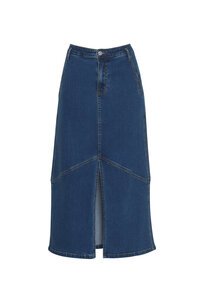 Madly Sweetly Moto Denim Skirt