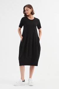 Tirelli Short Sleeve Diagonal Dress