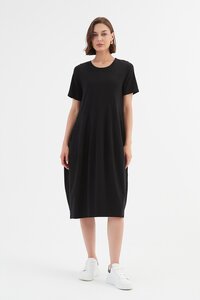 Tirelli Short Sleeve Diagonal Dress