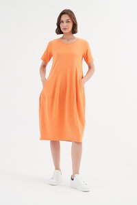 Tirelli Short Sleeve Diagonal Dress