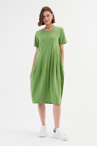 Tirelli Short Sleeve Diagonal Dress