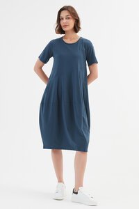 Tirelli Short Sleeve Diagonal Dress